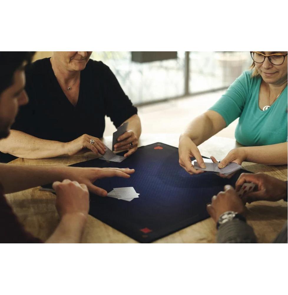 TAPIS CARTES PRESTIGE BLEU (FORMAT TAROT 60X60 CM)