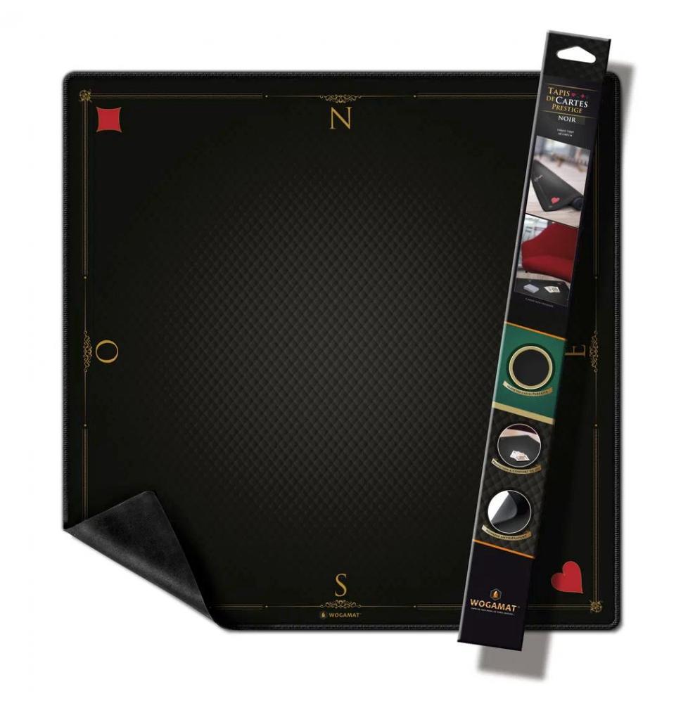 TAPIS CARTES PRESTIGE NOIR (FORMAT TAROT 60X60 CM)