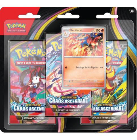 Pokémon ME04 : Chaos Ascendant - Pack de 3 boosters