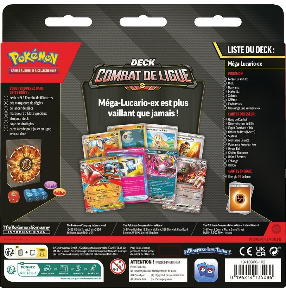 Pokémon : Deck Combat de Ligue - Méga-Lucario Ex