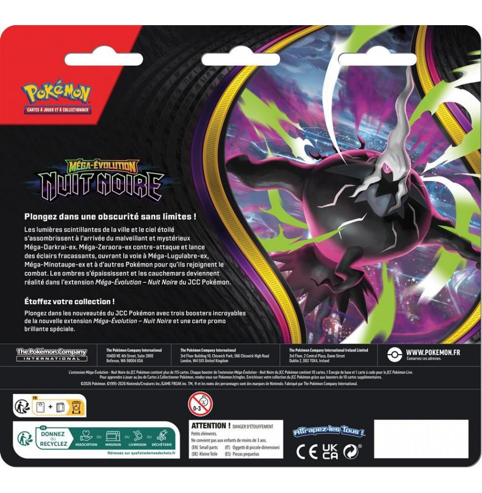 Pokémon ME05 : Lune Noire - Pack de 3 boosters 