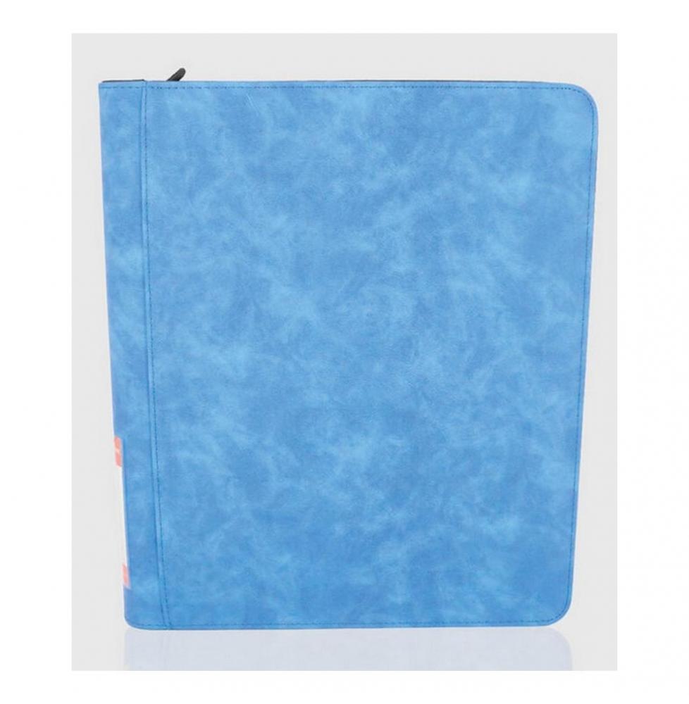 PHOENIX SHIELD - Deluxe Portfolio TOPLOADER 9 cases (360 c)-BLEU CIEL