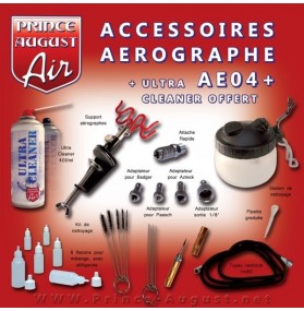 AE04 + Optimum Accessoires Aérographe + Ultra Cleaner