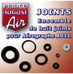 AA030 – Ensemble de huit joints pour aérographe A011 et A112
