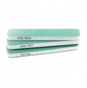 T04001- 3 blocs de ponçage 90x19x6mm double face & double grain