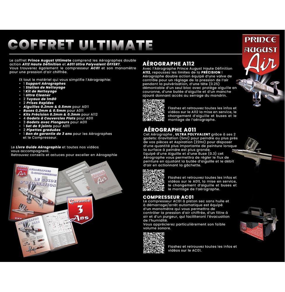 AX 20 - Coffret Ultimate Aérographes compresseur et accessoires