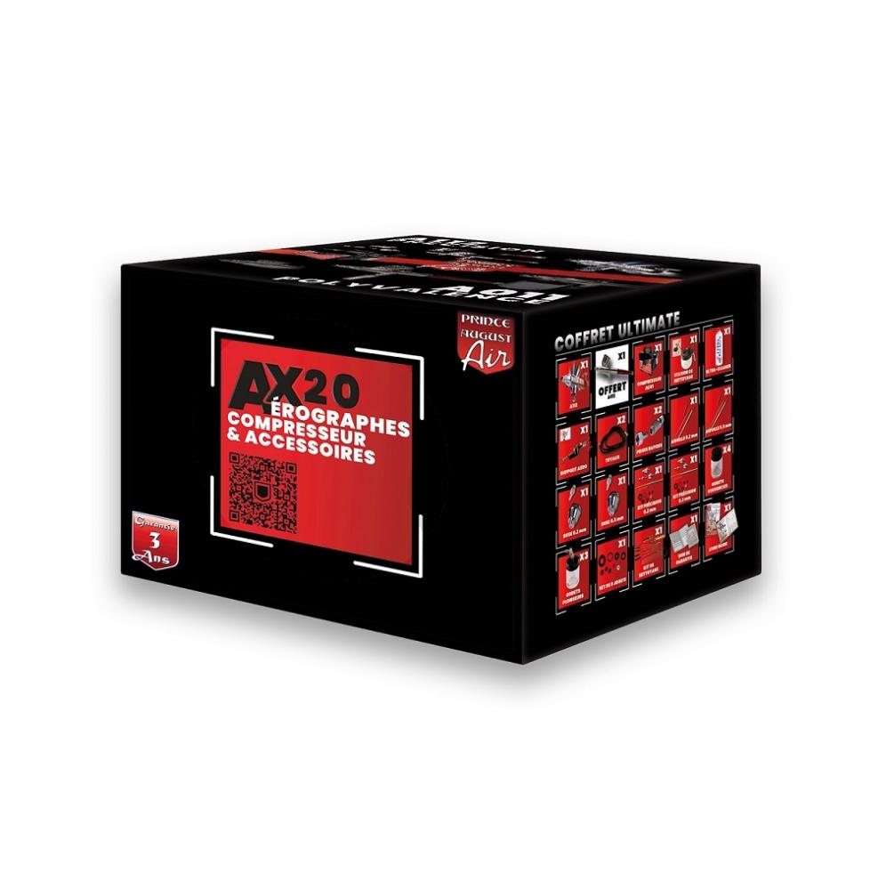 AX 20 - Coffret Ultimate Aérographes compresseur et accessoires