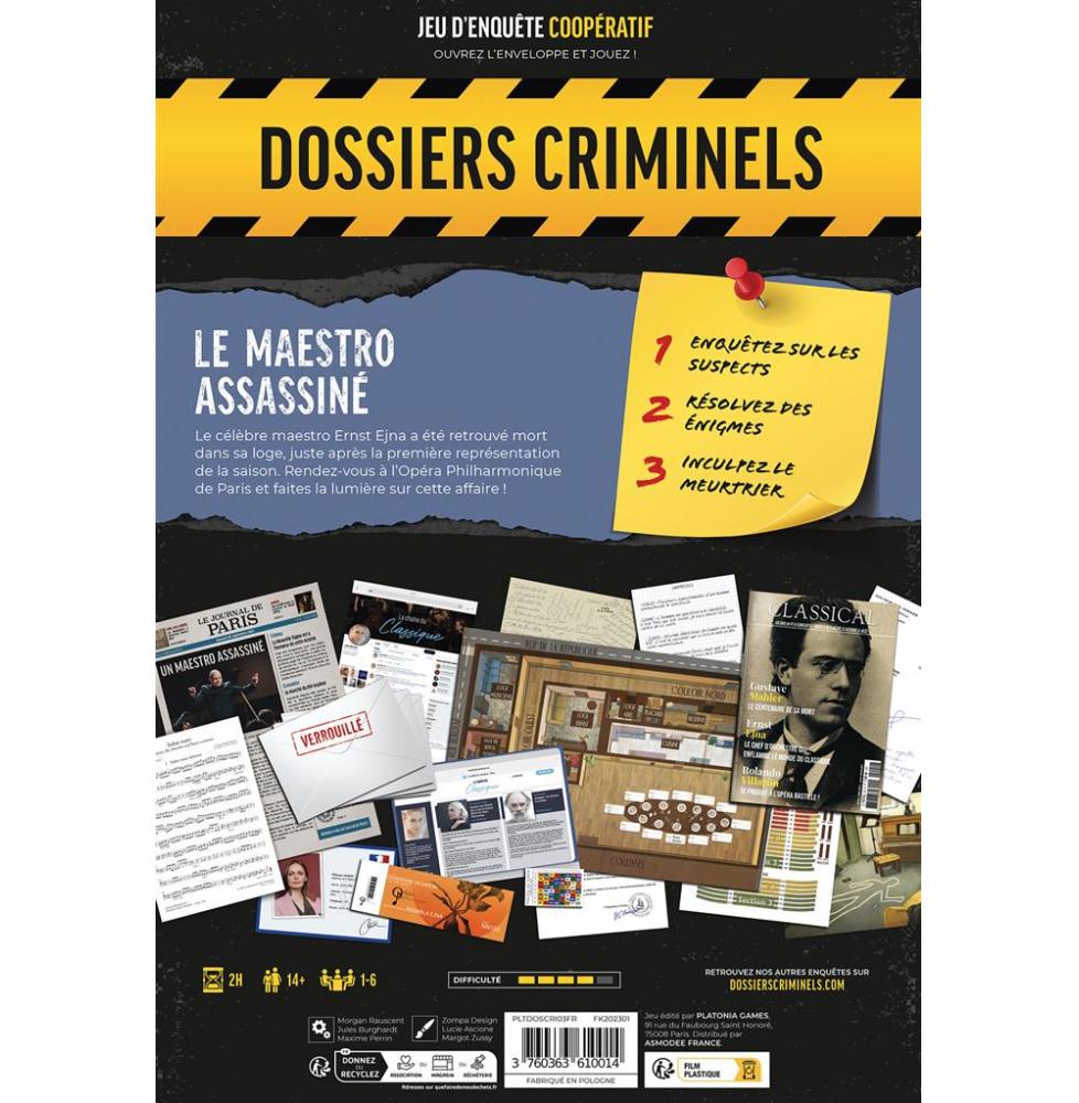 Dossiers Criminels : Le Maestro Assassiné