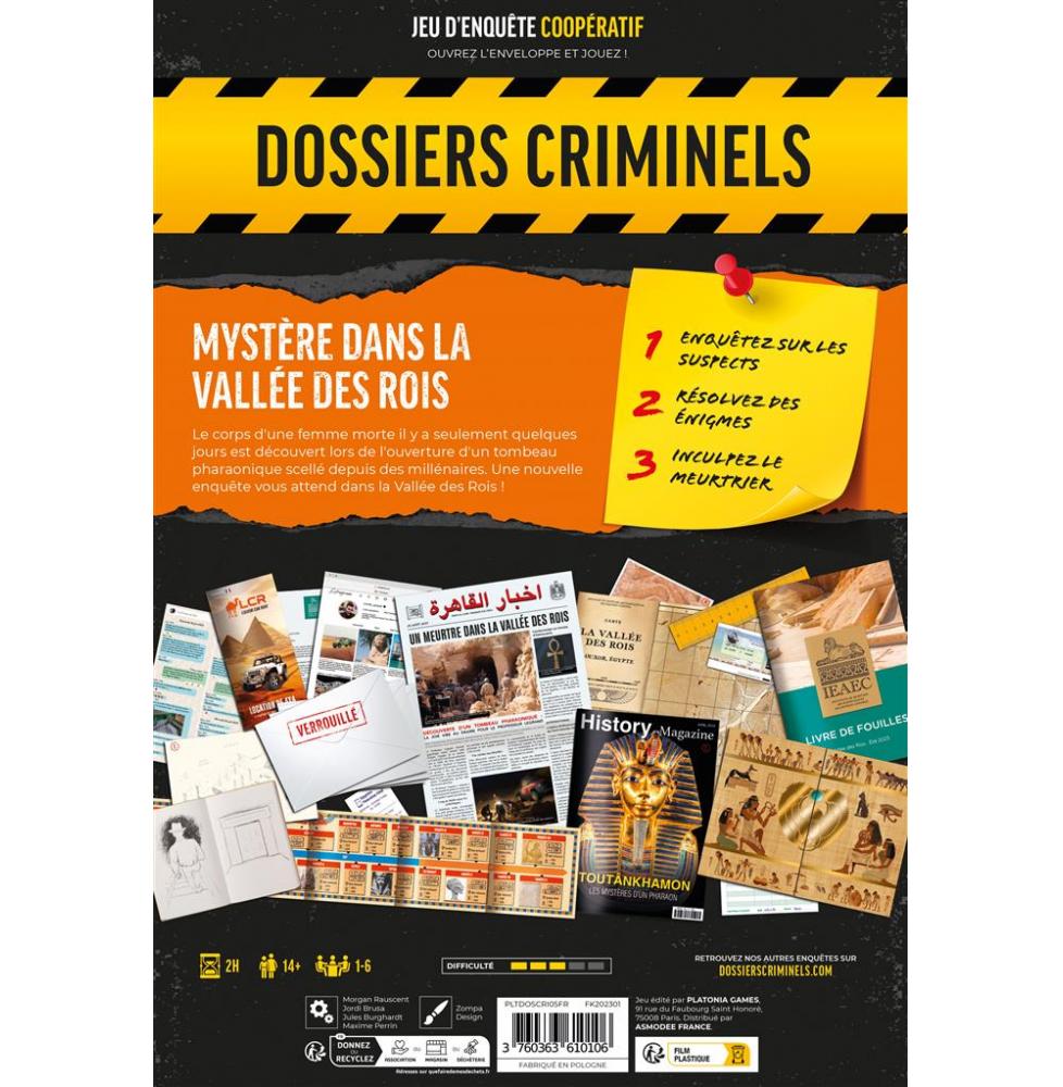 Dossiers Criminels Mystère Dans La Vallée Des Rois