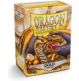 100 Dragon Shield Matte : Gold matte