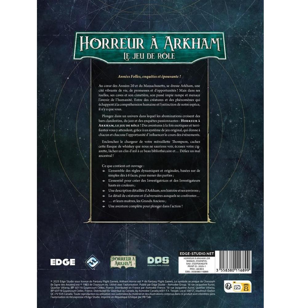 Horreur à Arkham JdR Manuel Essentiel