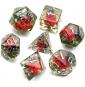 Lot de 7 dés résine gamme Insert - en boite - Coccinelle