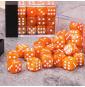 Lot de 36 dés 6 faces - Orange Nacré